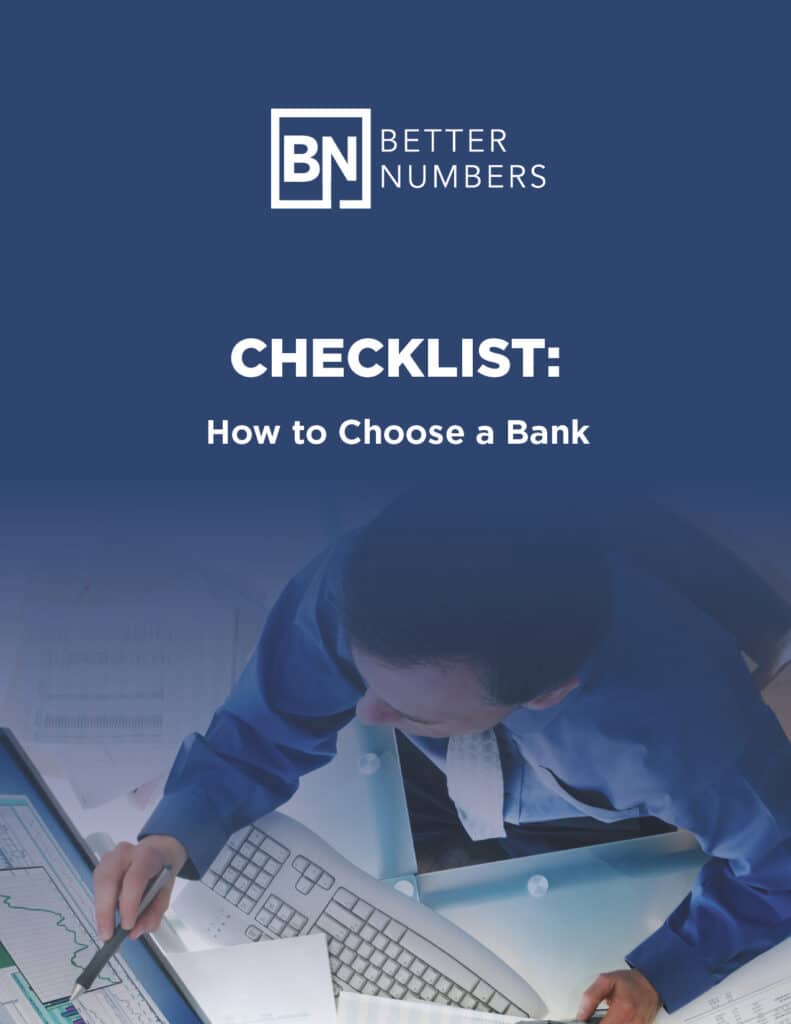 How to choose a bank checklist ebook cover