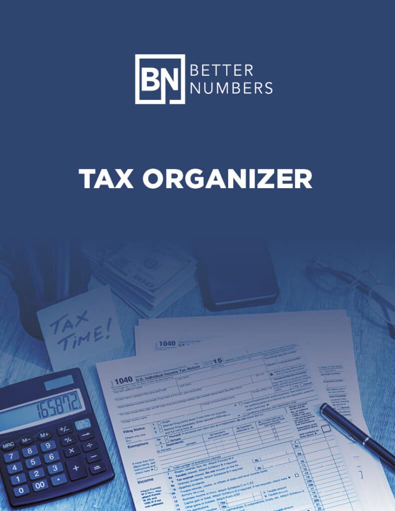 Better Numbers Tax Organizer