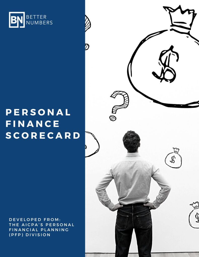 Personal Finance Scorecard Checklist